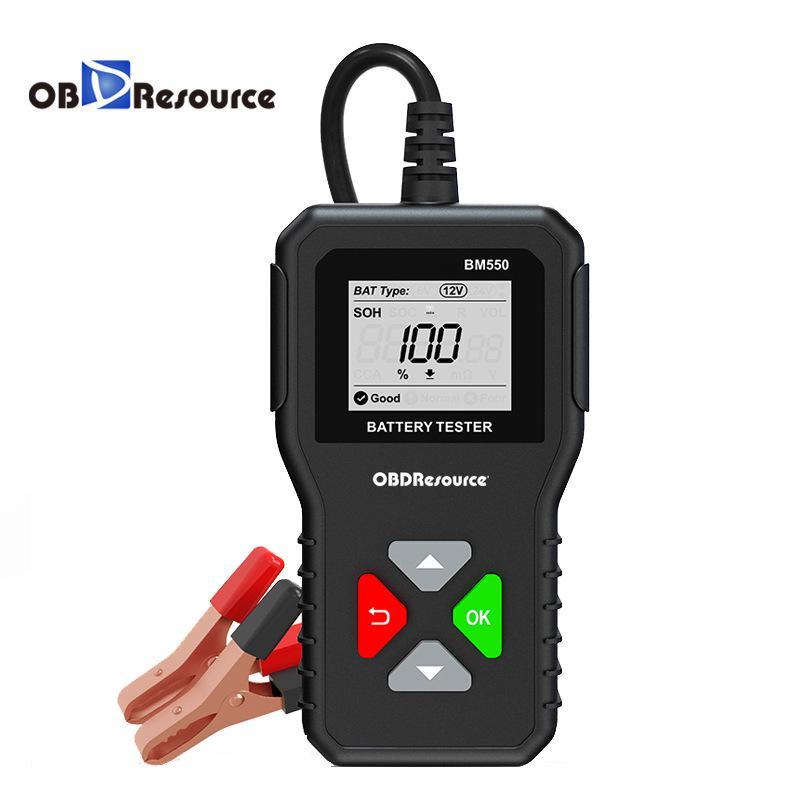 

BM550 Профессиональный анализатор батареи для 6В, 12В, 24В - Три-в-одном Тест срока службы аккумуляторной батареи.