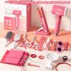 Set Gioco Simulazione Barbiere Bellezza Capelli Trucco per Bambini Salone Acconciatura Asciugacapelli Strumento Styling Gioco di Finzione Casa Ragazze Regalo