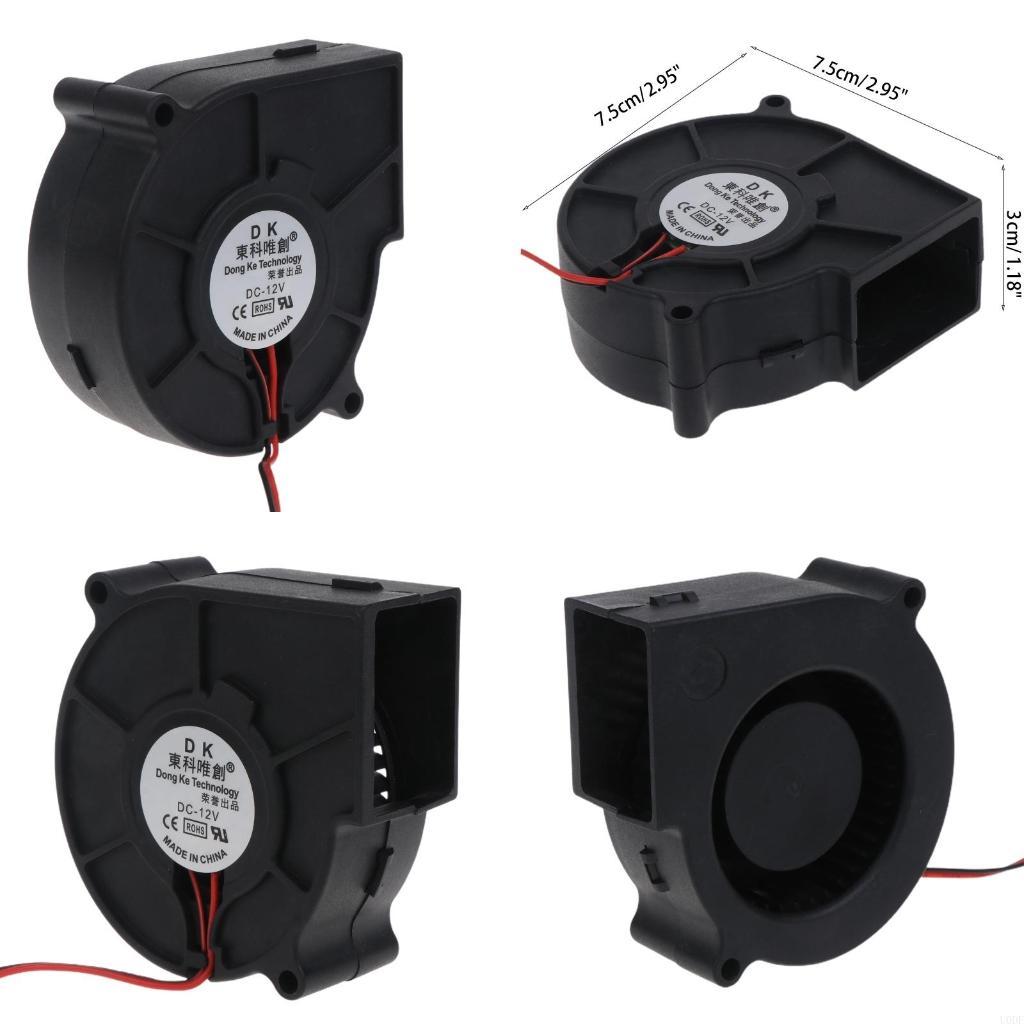 

75x75x30mm 7530 12V Blower Fan Porous Bearing 12V 4.4W BBQ Fan 3D Printer CN