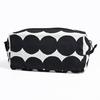 Marimekko Tiise Mini Unikko cosmetic bag in white and black (Russie Mat) (047245-190), a cute, Nordic design. [Parallel Import]