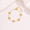 European and American Zircon Bracelet Light Luxury Niche Girls High Value Ing Wind Titanium Steel Butterfly Bracelet Does Not Fade