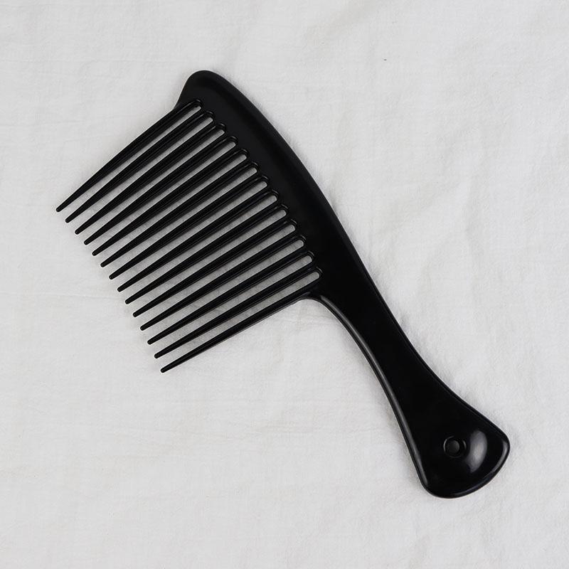 

1PC plastic thickened wide and long toothed rake comb professional hair comb black axe hairstyle comb dyeing brush tool comb