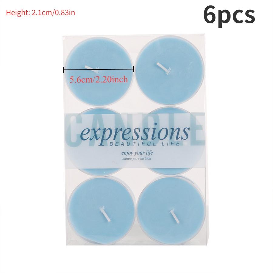 6pc Highly Scented Tealight Candle, Pleasant Fragrance Candle, For Home Décor, Wedding, Party, Holiday, Spa& Aromatherapy