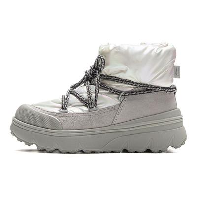 Li Ning Honey Boot Fleece Warm Waterproof Soft Thick Sole Height Increasing Shock Absorption Wear Resistant High Top Casual Shoes AGCV388-4