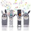 4 PZ/SET Calzini Sonaglio per Bambini Set Sonagli da Polso Animali di Peluche Carini Calzini Trova Piedi 0~12 Mesi Per Neonati Regalo