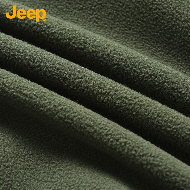 Jeep Men's Autumn Winter Fleece Cardigan Jacket