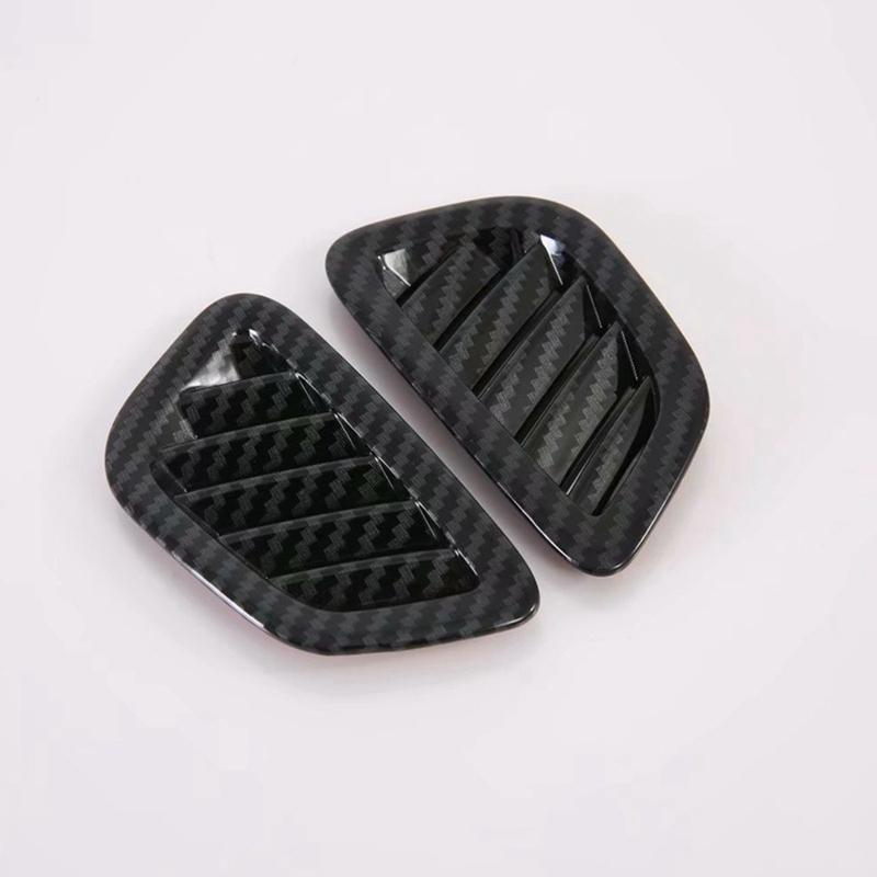 A51K-2 Pcs For Onix Car Dashboard Front Air Vent Outlet Cover Trim Accessories ABS Carbon Fiber Easy In