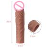 Silicone Reusable Penis Sleeve Flexible Glans Penis Enlarger Extender Delay Ejaculation Male Sex Toys No Vibrators Adult Product