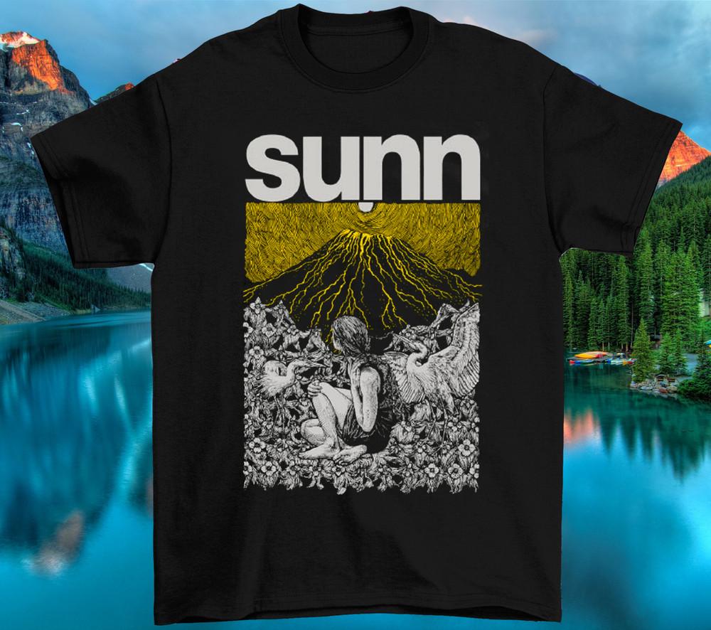 Sunn O SUNN Tee T Shirt Men Size Cotton men Black Unisex T-Shirt S