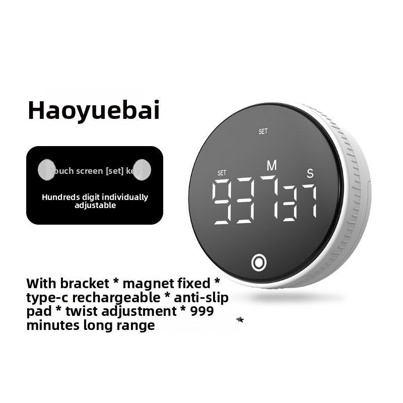 

Rotary Timer Multi-function Silent Desktop Easy Brush Question Timer Kitchen Cooking Time Management Reminder