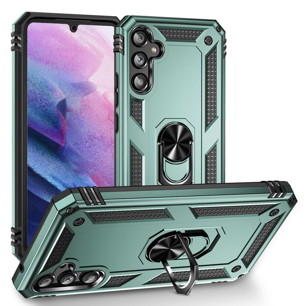Shockproof Armor Magnetic Case For Samsung Galaxy A34 A24 A14 A54 A13 A33 A71 A51 A52 A53 A33 A04E A32 A53 A21S Metal Ring Cover