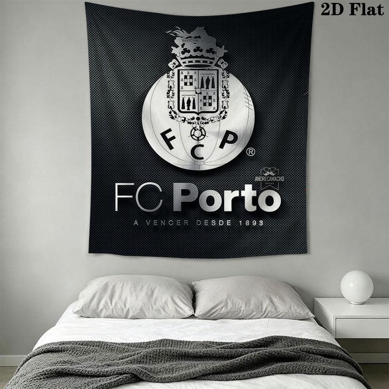 Porto logo Wall Hanging Printed Fabric Blanket Decorative Tapestries for Bedroom Living Room Home Decor