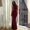 Hot-selling New Sexy Tube Top Sleeveless Tall Street Style Slim-fitting Long Neck Dress Women