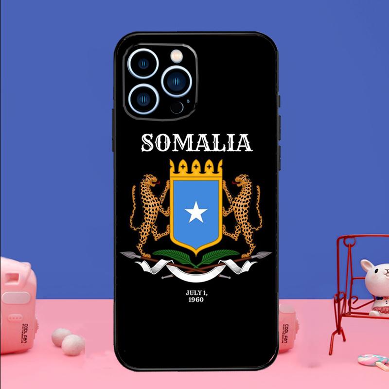 Somali Somalia National Flag Phone Case For iPhone 17 16 14 13 12 11 15 Pro Max mini 15 16 Plus 16e 17 Air Bumper Cover