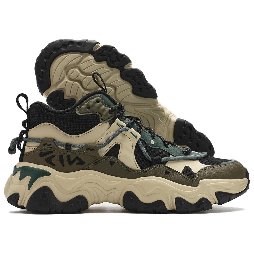 Fila Fashion Retro Outdoor Mid-Top Casual Shoes Men Casual Shoes Black Green F12M412116FBH