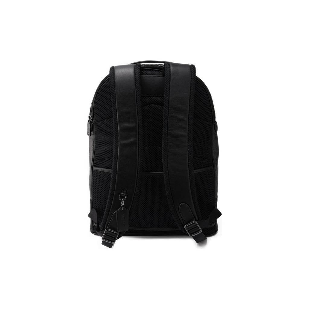 Coach Ethan 32 Solid Classic Logo Zipper Closure Large Capacity Fabric With Synthetic Leather Backpack Men Backpacks Black CL962-QBLWO