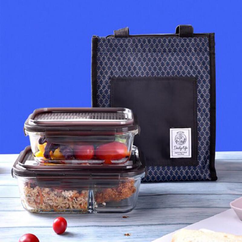 LocknLock Glass Divided Lunch Box Set