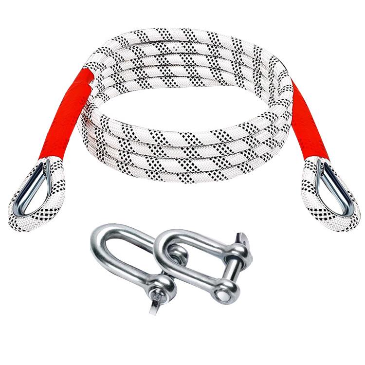 Heavy-Duty 10-Ton Tow Strap with Anti-Wear Hook for Off-Road and Small Vehicles