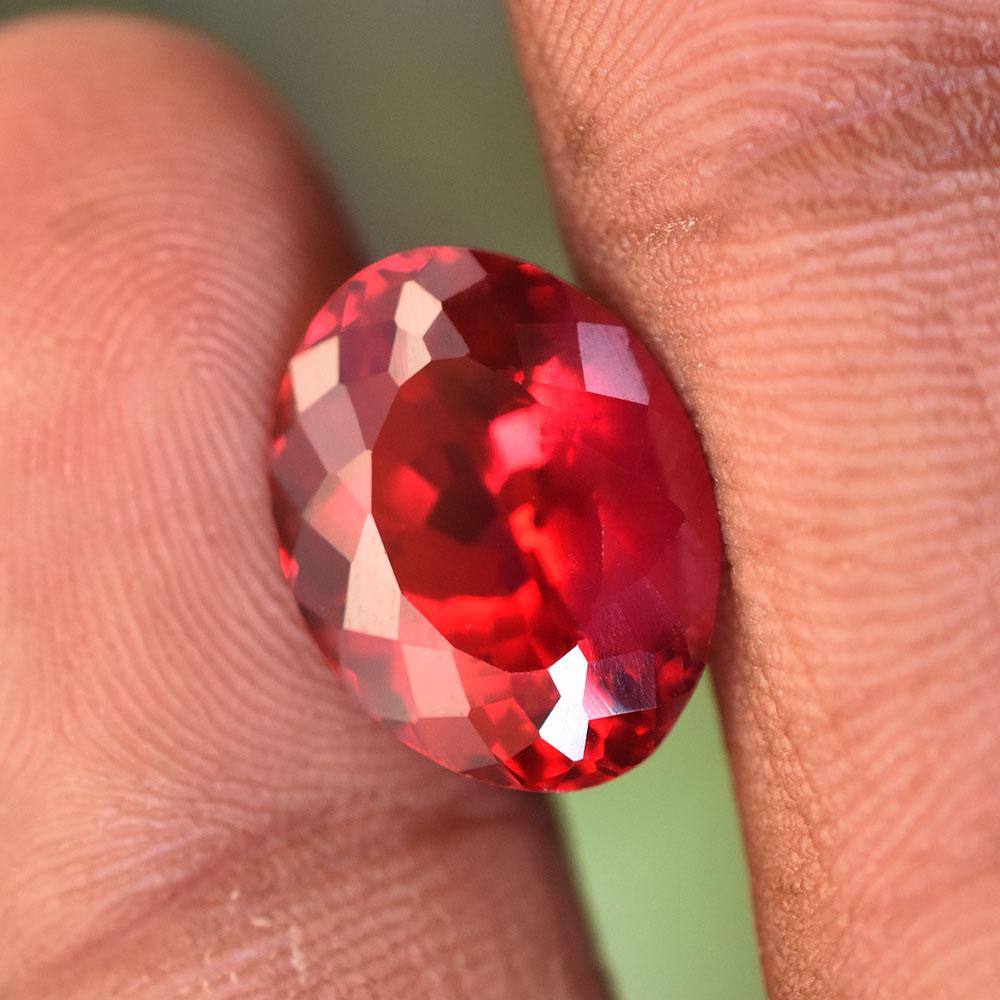 Natural Red Ruby Loose Gemstone 9.55 Ct Oval Shape for Thanksgiving for Jewelry Making and Crafts