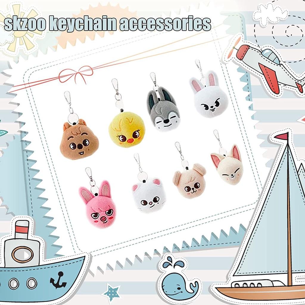 Adorable Skzoo Keychain Plush Toy Featuring Stray Kids Stuffed Doll Pendant Accessory