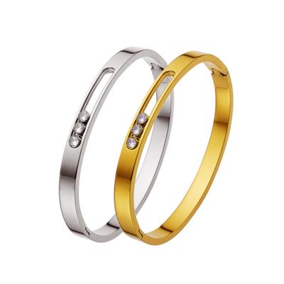 Neuer Stil von Damen-Schließenarmbändern Modischer und vielseitiger Hand Schmuck mit Diamantenbesatz