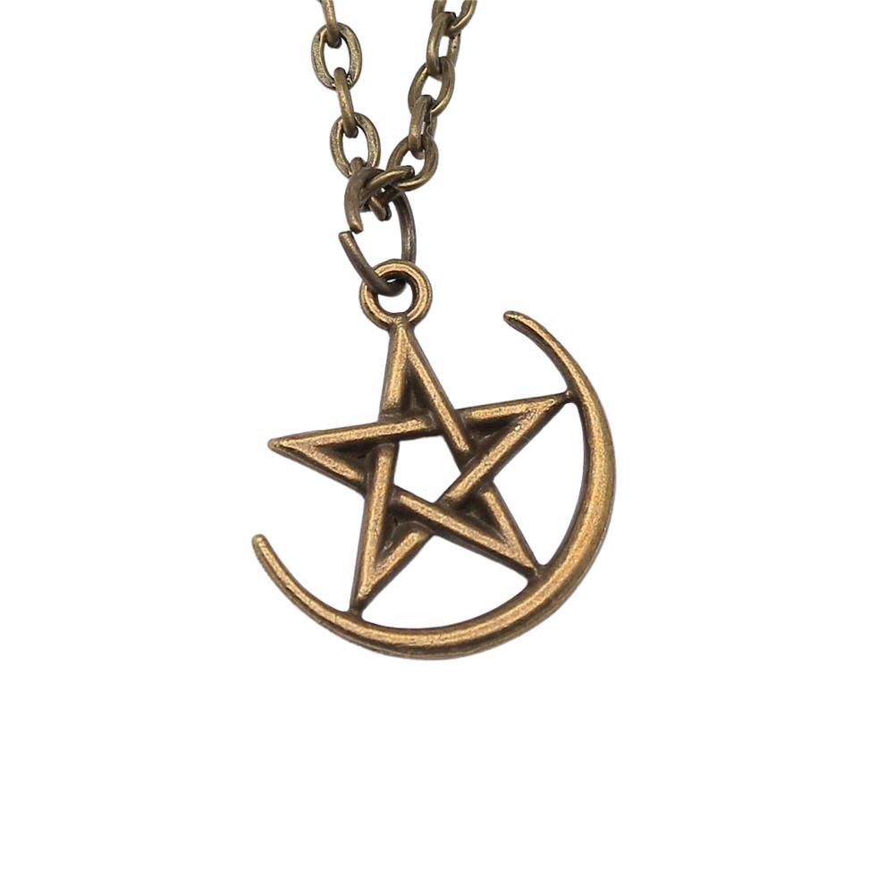 Hollow Charm Star Necklace Minimalist Geometric Pendant Celestial Aesthetic Jewelry 43cm Chain