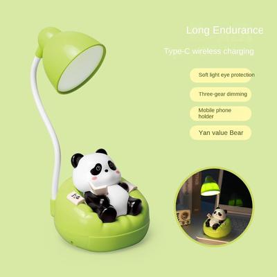 Canapé chargeable Panda Veilleuse Ornement 360° Réglable USB-C Veilleuse Anime Dessin Animé Veilleuse pour Dormir Enfants Enfants