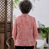 Elderly Women's Casual 3/4 Sleeve Shirt