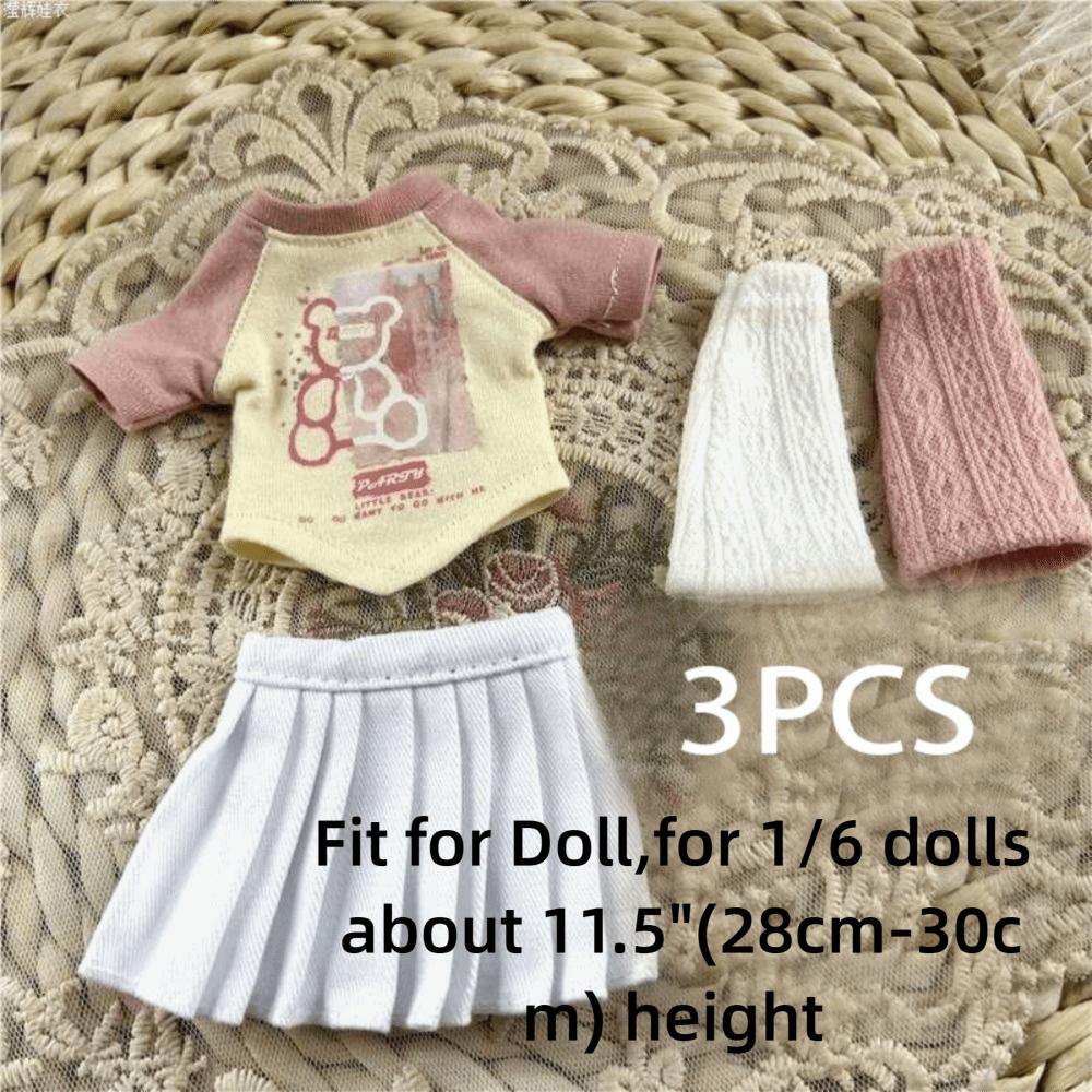 DIY Accessories Doll Hoodie Set Durable Doll Handmade Clothes New Doll Princess Clothes