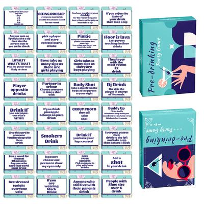 50 Board Game Cards Multiplayer Interactive Warm-Up Game Cards Leisure And Entertainment Fun Party Team Building Cards Board Game Cards