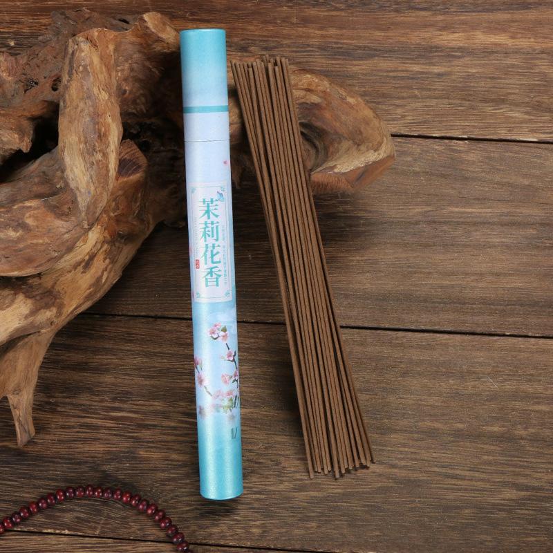 Natural Agarwood Sandalwood Incense Sticks 20g Pack with Jasmine Scented Incense in Single Layer Lotus Holder for Home and Meditation Use One Size
