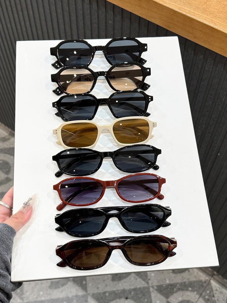 8Pcs European and American Retro Fashion Y2K Sunglasses, Used for Summer Sun Protection and Uv Protection, Lightweight.