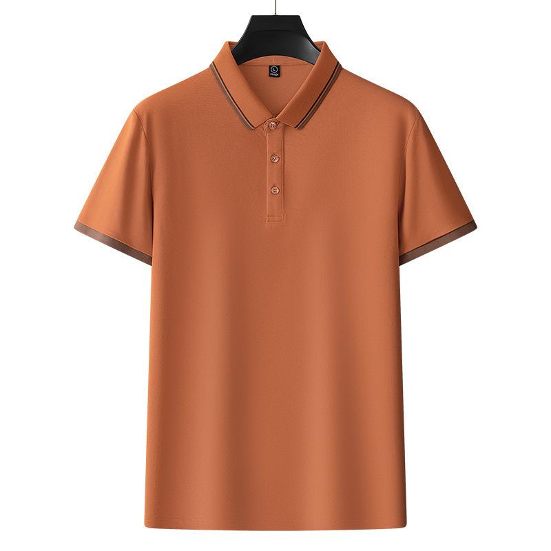 Short-sleeved POLO shirt, men's pure cotton breathable T-shirt, business casual lapel top