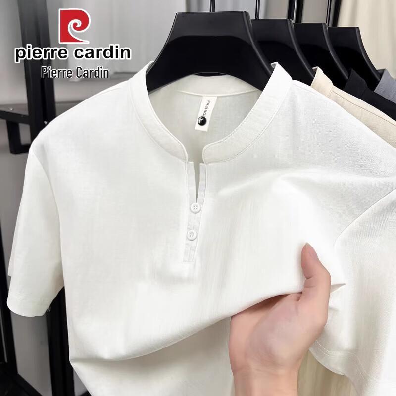

Pierre Cardin Men s Henley Neck Short Sleeve T-Shirt 3XL