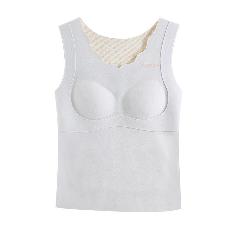 Anfiya 2025 Women's Warm Belly Protector Vest with Baby Patch, Sleeveless Cationic Underwear.