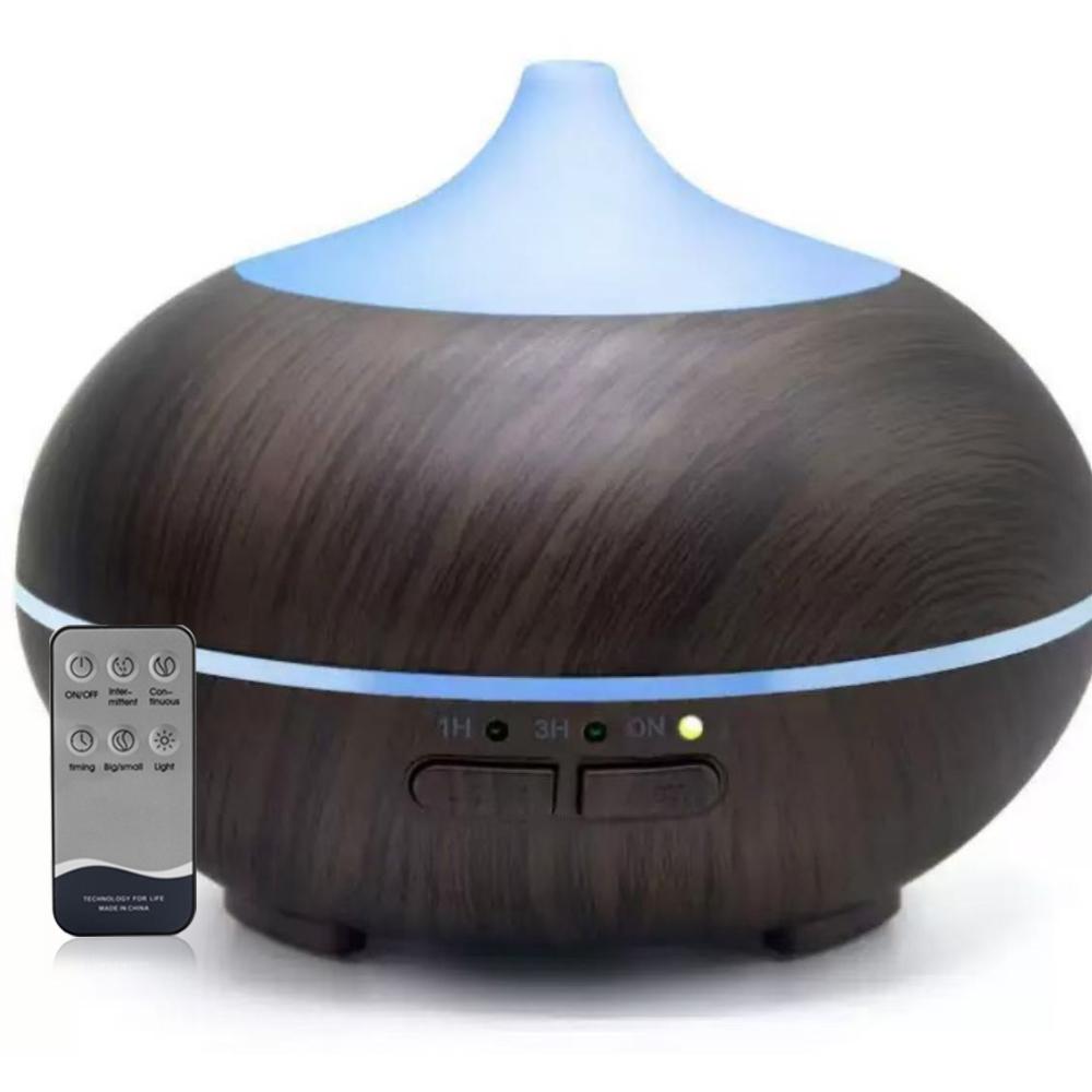 

Ultrasonic Aromatherapy Diffuser Mist Humidifier With 7 Color Lights, 3 Timer Setting, Office Home Bedroom Living, Large Room 300ML