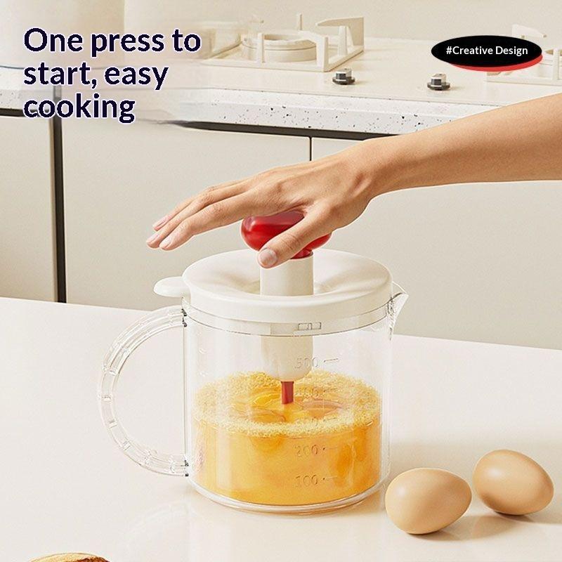 Home Eierbecher Manuelle Presse Gadgets Backzubehör Wesentlich für das Backen Eierquirl Home Küche Sahneaufschläger Multifunktional Leicht zu reinigen