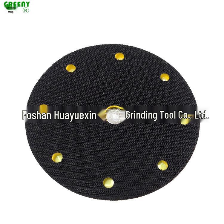 6-inch 6-hole Flocked Sandpaper Pad & Grinder Base Plate with Adhesive