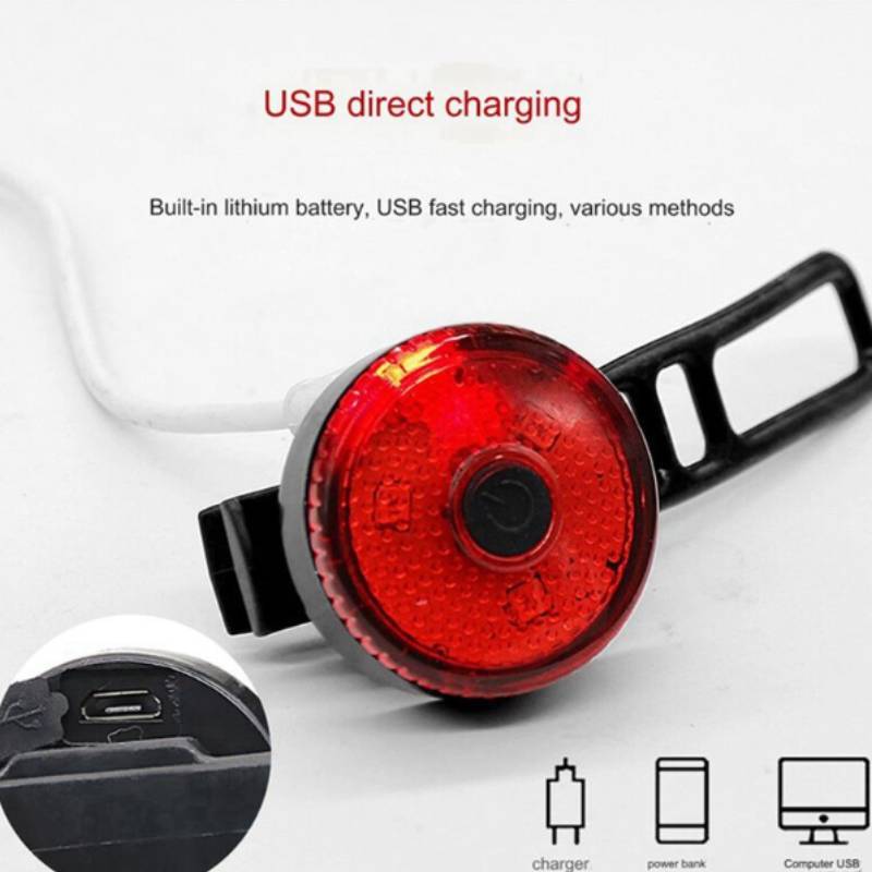 Bicycle Tail Light Usb Rechargeable For Night Riding Outdoor Adventure