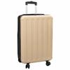 Suitcase with Lock Champagne Color 43 X 27 X 66 Cm ABS Plastic