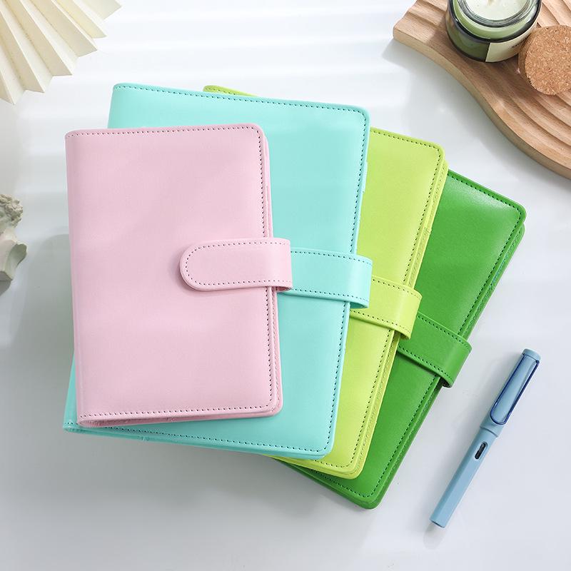 Macaron PU Loose-Leaf Notebook for Creative Budget and Financial Planning