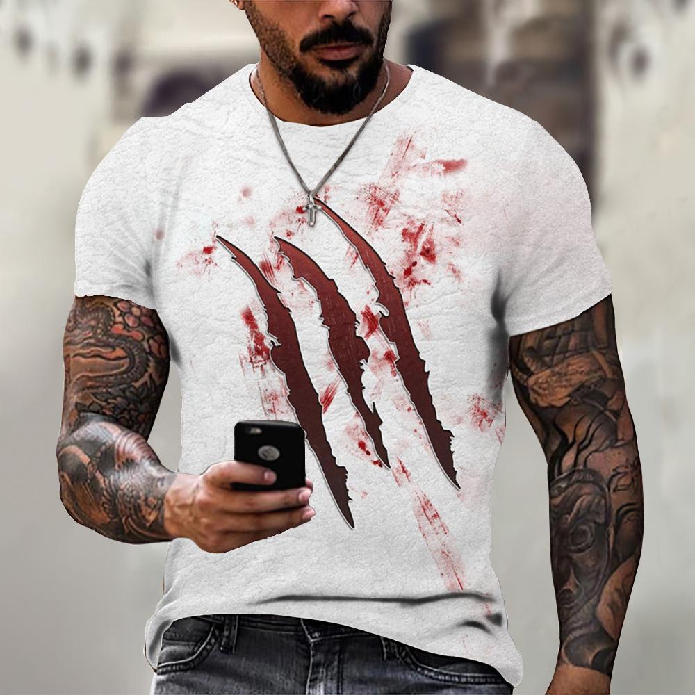 

Summer T-shirt Hip Hop Series Digital 3D Printed Men s Short Sleeved Sports T-shirt Top S