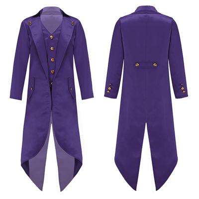 Çocuk Ceket Moda Steampunk Vintage Tailcoat Ceket Gotik Victoria Rop Ceket Erkek Üniforma Kostüm