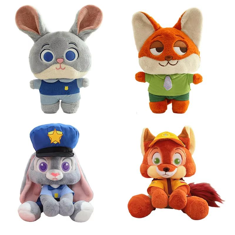 Disney Zootopia Stofftier Plüschtier Fuchs Judy Hopps Kaninchen Nick Wilde Fuchs Puppe Zootropolis Puppe Mädchen Geschenk Kinder