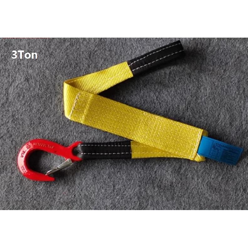 1T-3Ton 1-3M 1-leg Towing Hook Parts Complete Set of Assembly Towing Rope Auto Boat Tralier Sling Rope