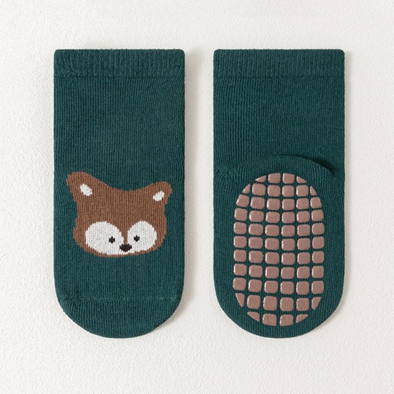 Baby Girls Socks Anti Slip Cotton Print Non-slip Toddler Floor Socks for Boys Cartoon Kids 0-5Years Autumn Winter