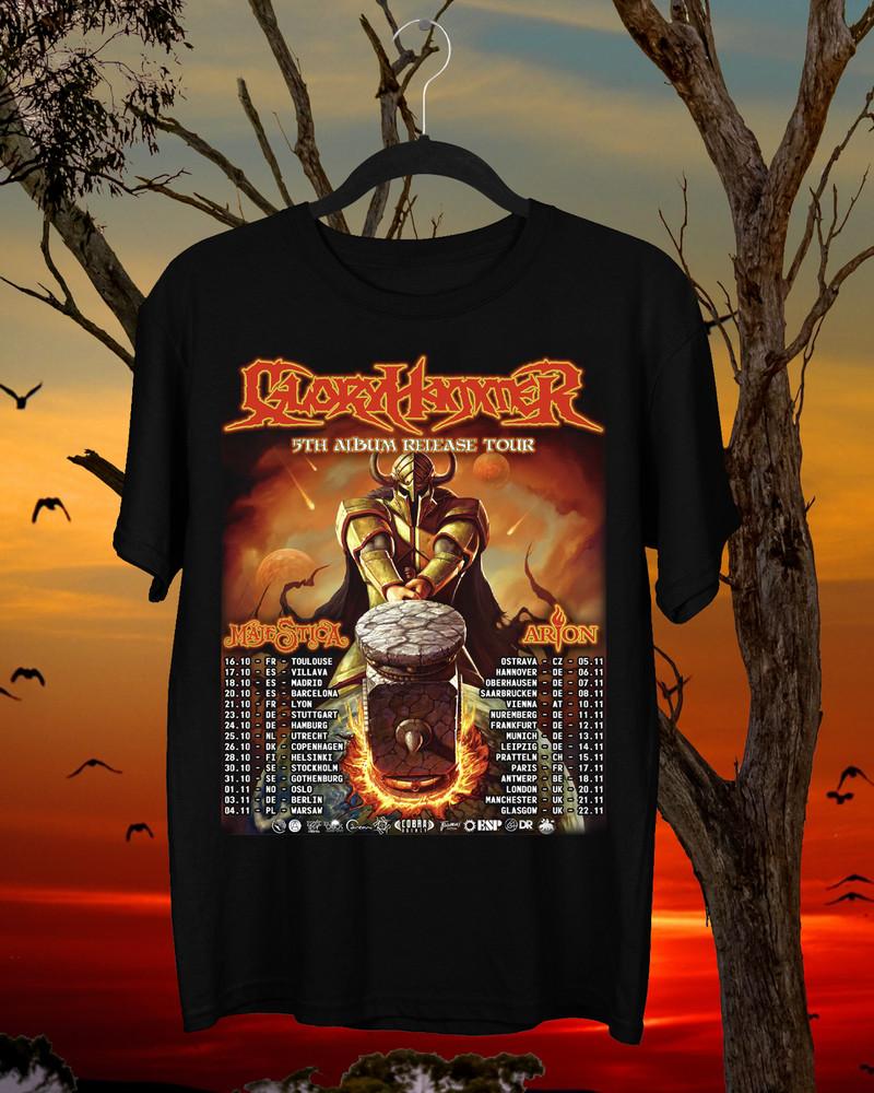 Gloryhammer 5. album Vydání Turné Dárek Pro Fanoušky S až 5XL Tričko MD1585 Unisex Tričko