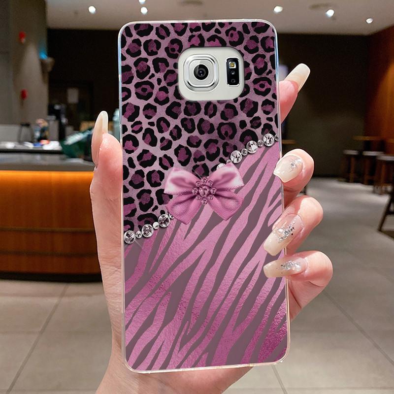 Hülle Für Samsung Galaxy S6 Edge Plus Blume Schmetterling Handyhüllen Für Samsung S5 S6 Edge+ Weiches Silikon Transparente TPU Hüllen