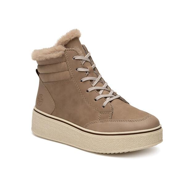 Rieker 78801-20 Beige Ankle Boots
