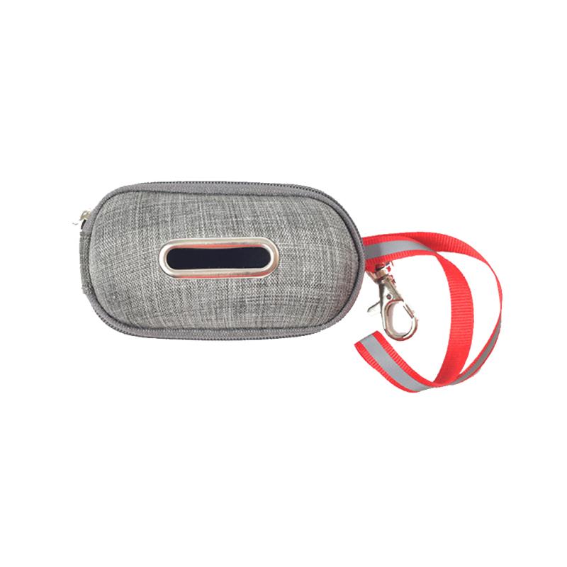 Dozator portabil de pungi pentru caca pentru animale de companie. Cutie de depozitare cu funie